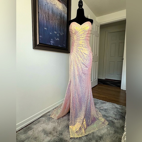 Laura Dresses & Skirts - Floor-Length Iridescent Sequin Gown